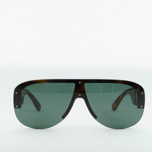 💯 NEW VERSACE VE4391 531771 HAVANA DARK GREEN MASK SUNGLASSES - Picture 4 of 12